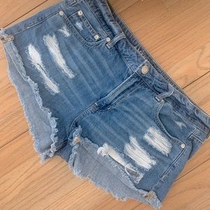 American eagle ripped shorts